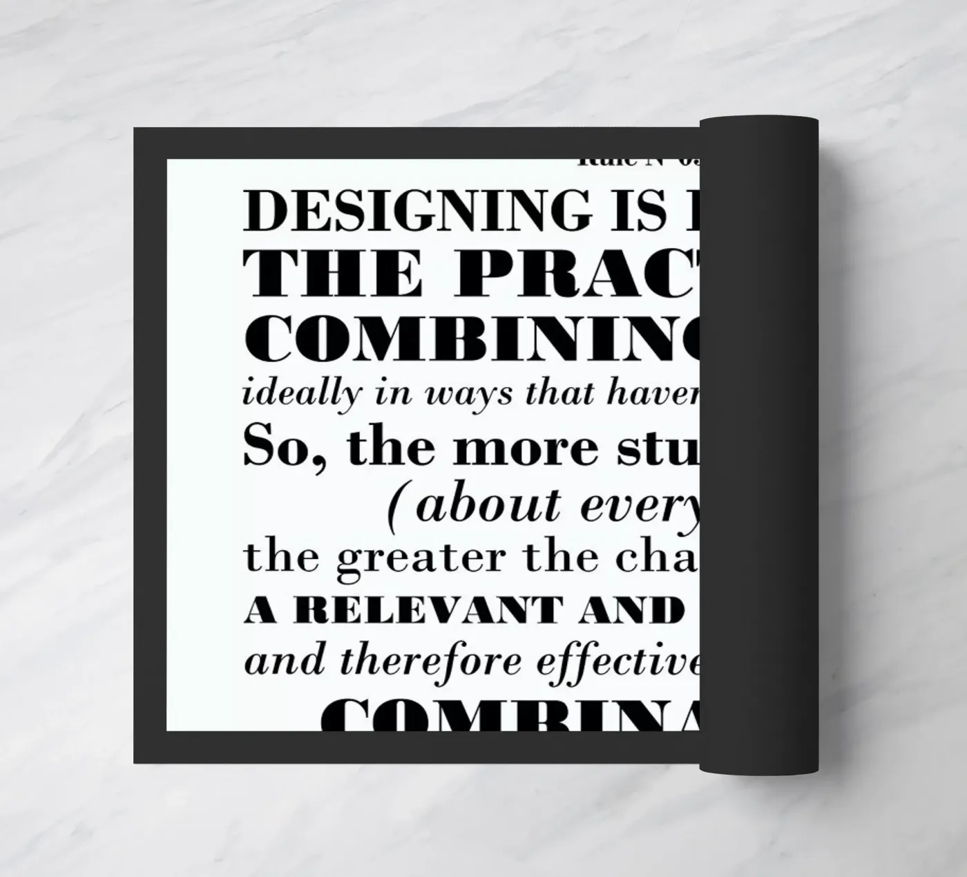 Rule 05 - Combination deurmat van Mr Cup