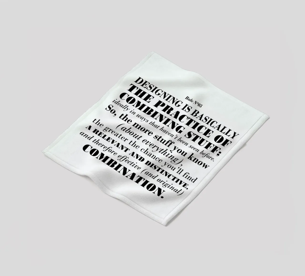 Rule 05 - Combination Fleecedecke von Mr Cup