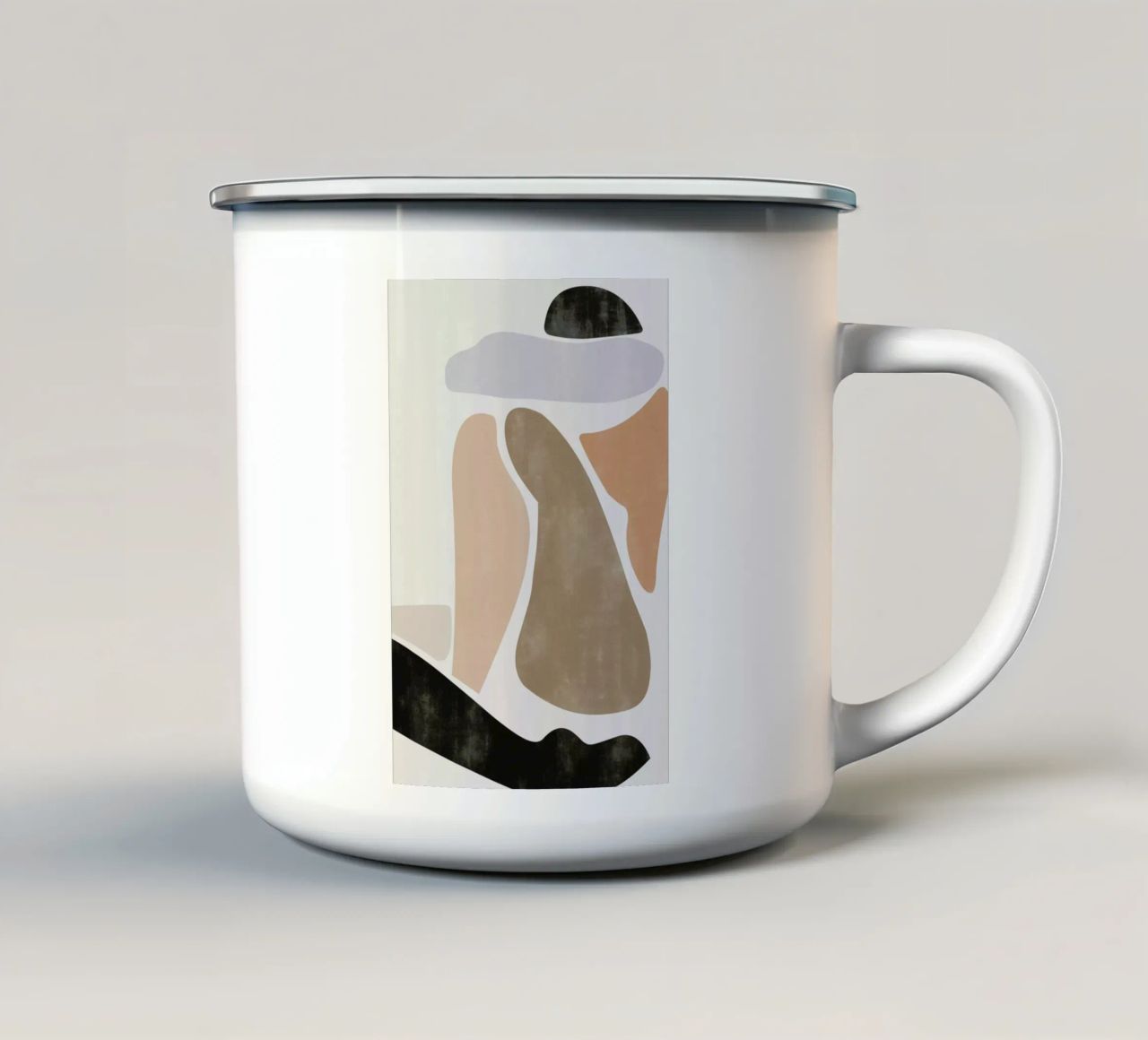 One Black Stocking tazza in smalto da Kit Agar