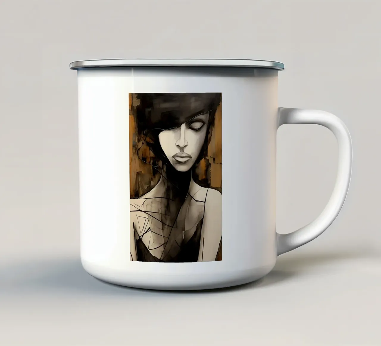 Arte da parete di Imagine tazza in smalto da Imagine
