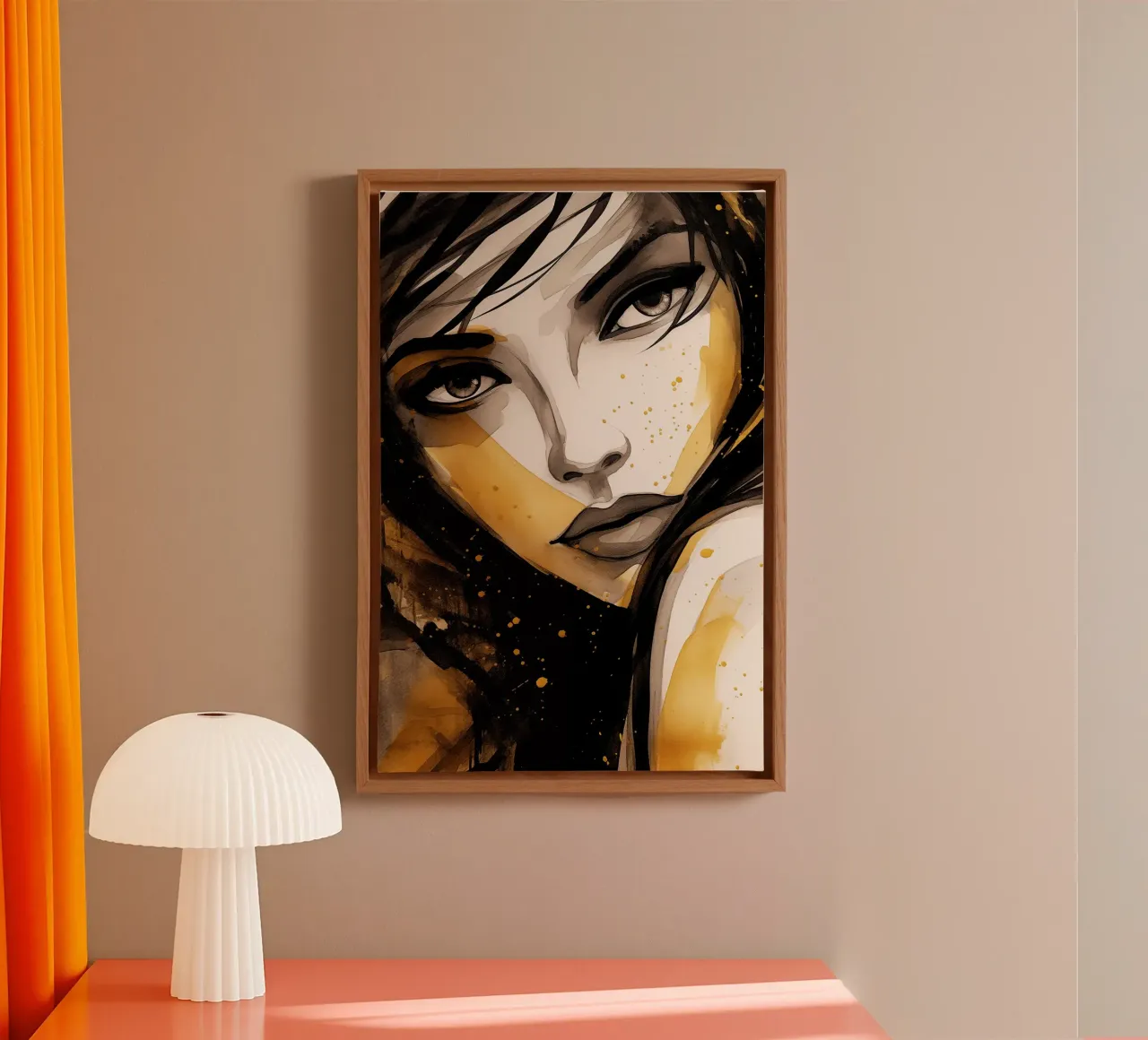 Muurkunst van Imagine canvas met Baklijst van Imagine