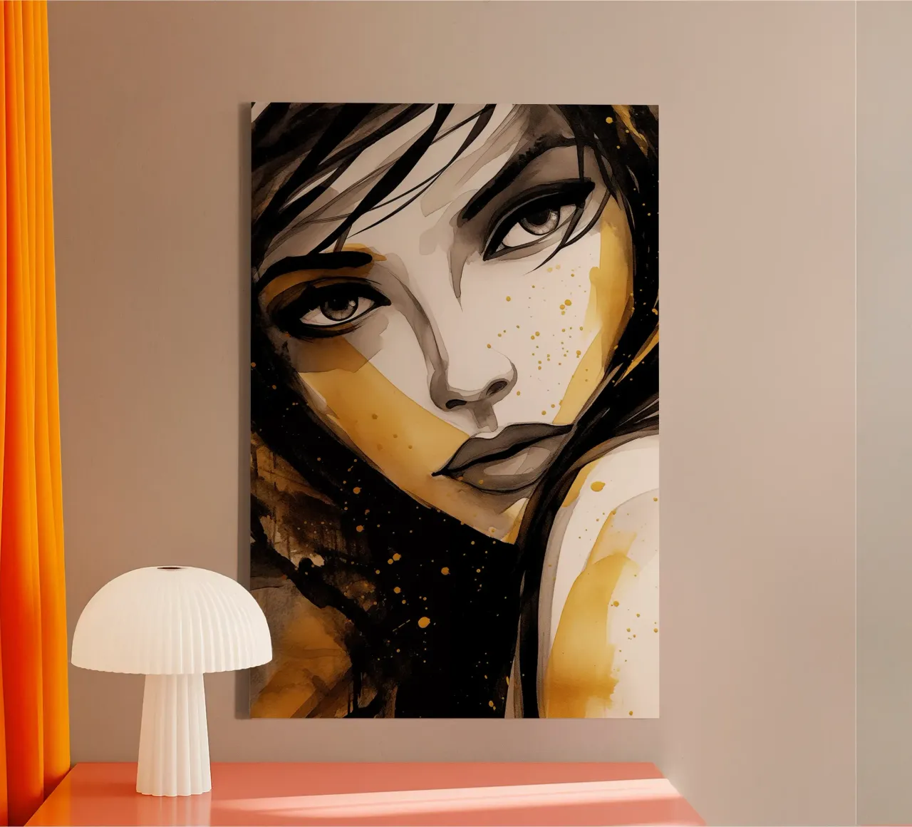 Muurkunst van Imagine canvas met Baklijst van Imagine