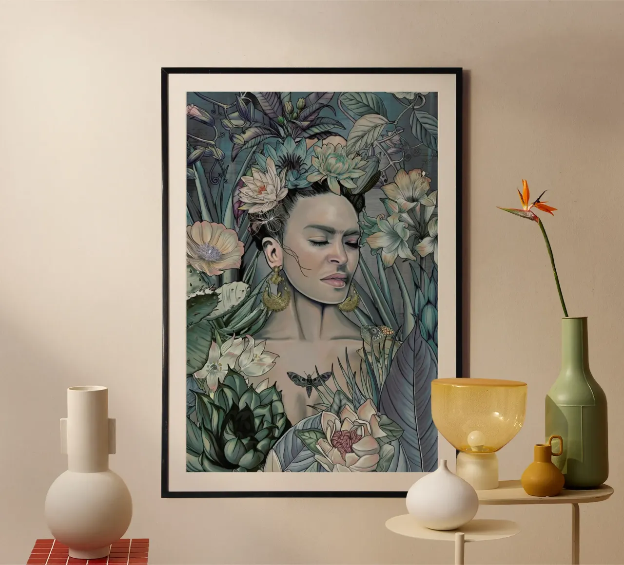 Sueno De Medianoche Frida Kahlo poster da Nettsch