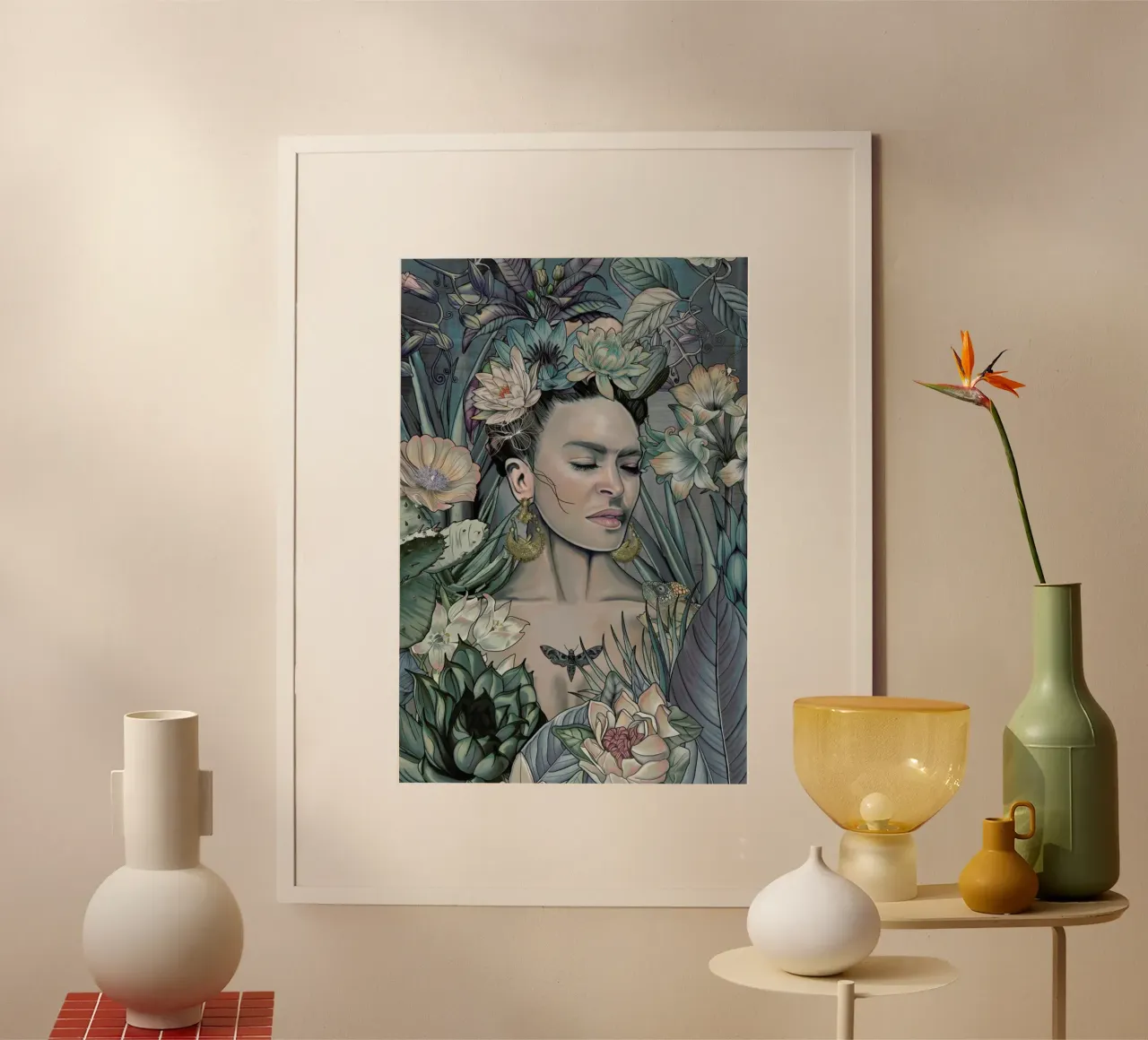 Sueno De Medianoche Frida Kahlo poster da Nettsch