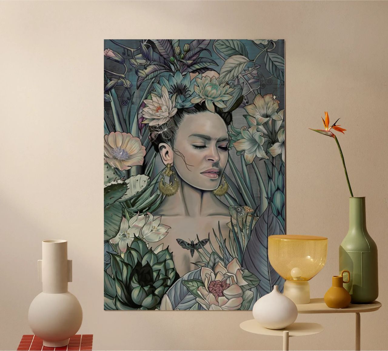 Sueno De Medianoche Frida Kahlo Poster von Nettsch