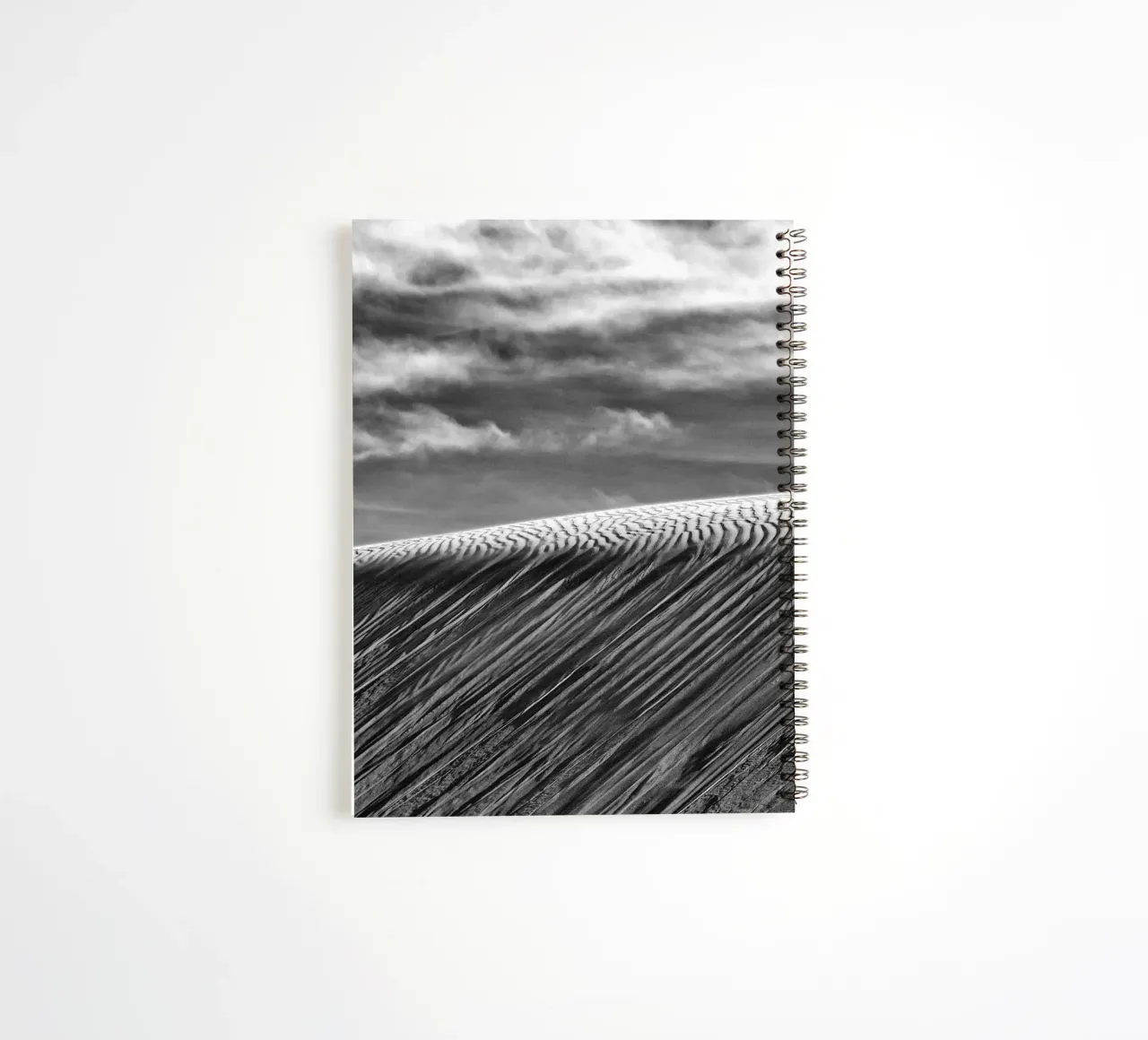 wind patterns sand dunes spiral notebook by life of sands