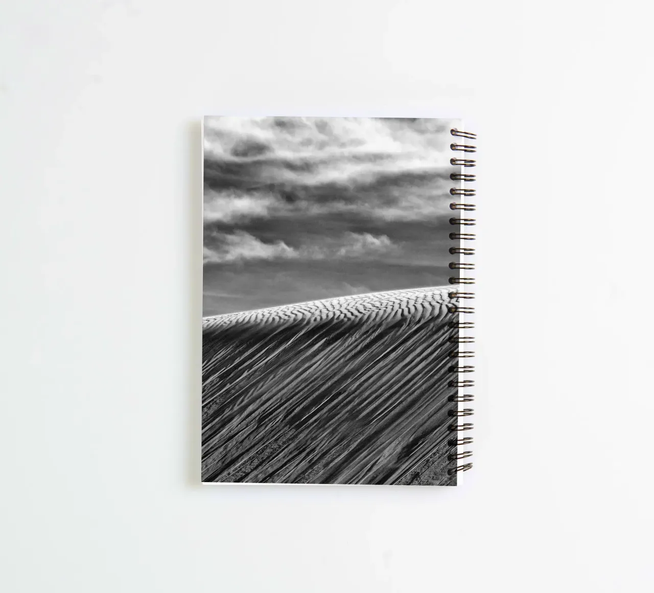 wind patterns sand dunes spiral notebook by life of sands