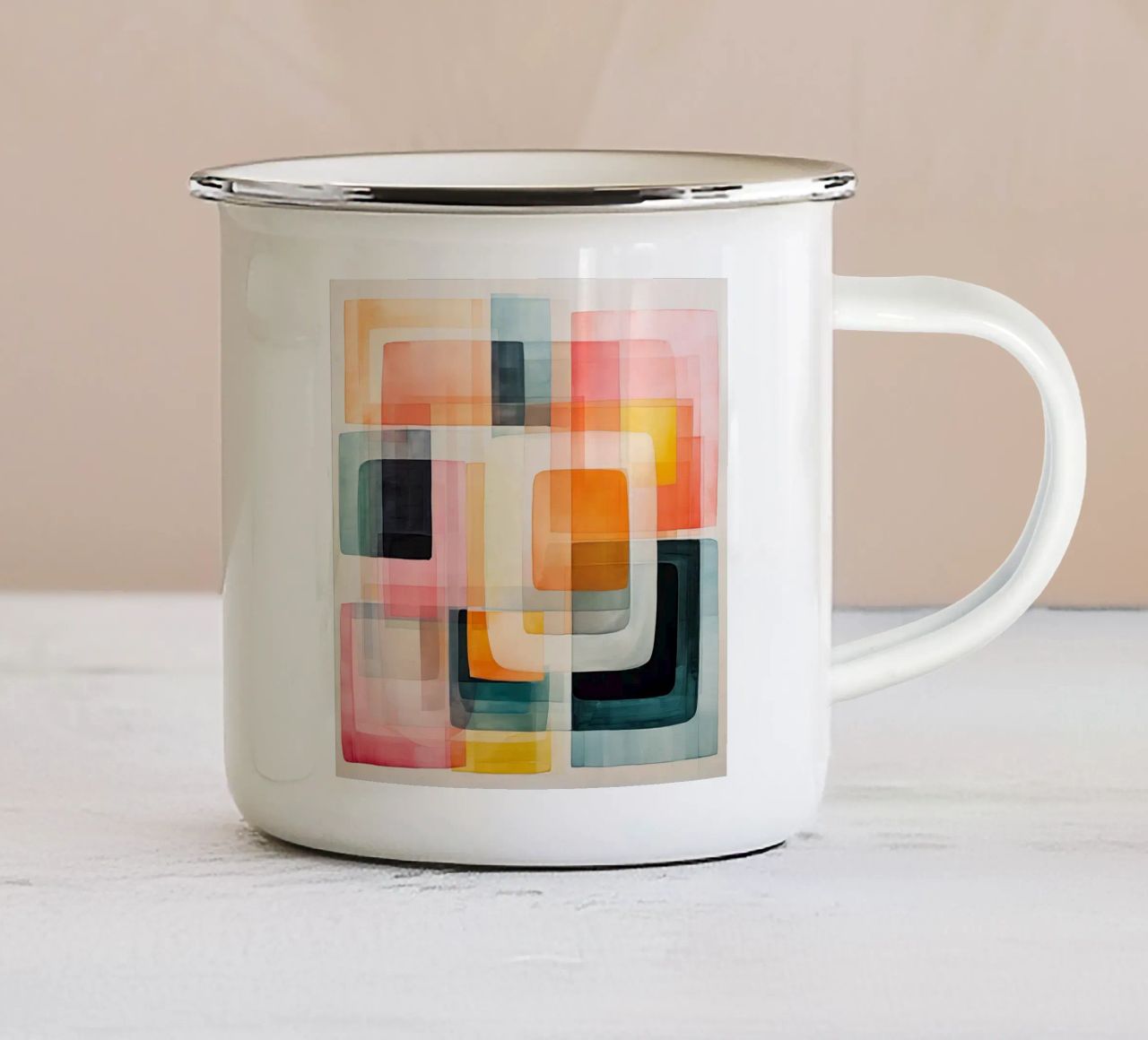 Arte da parete di Imagine tazza in smalto da Imagine