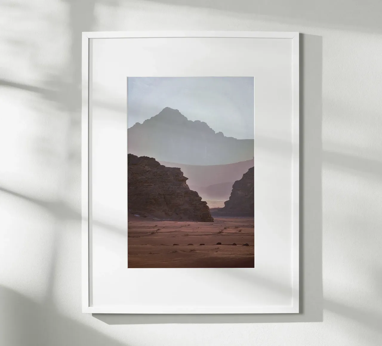 terra arida deserto poster con telaio in legno da life of sands