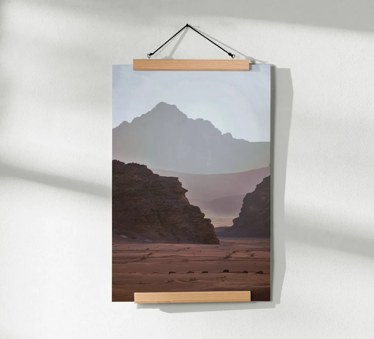 terra arida deserto poster con telaio in legno da life of sands