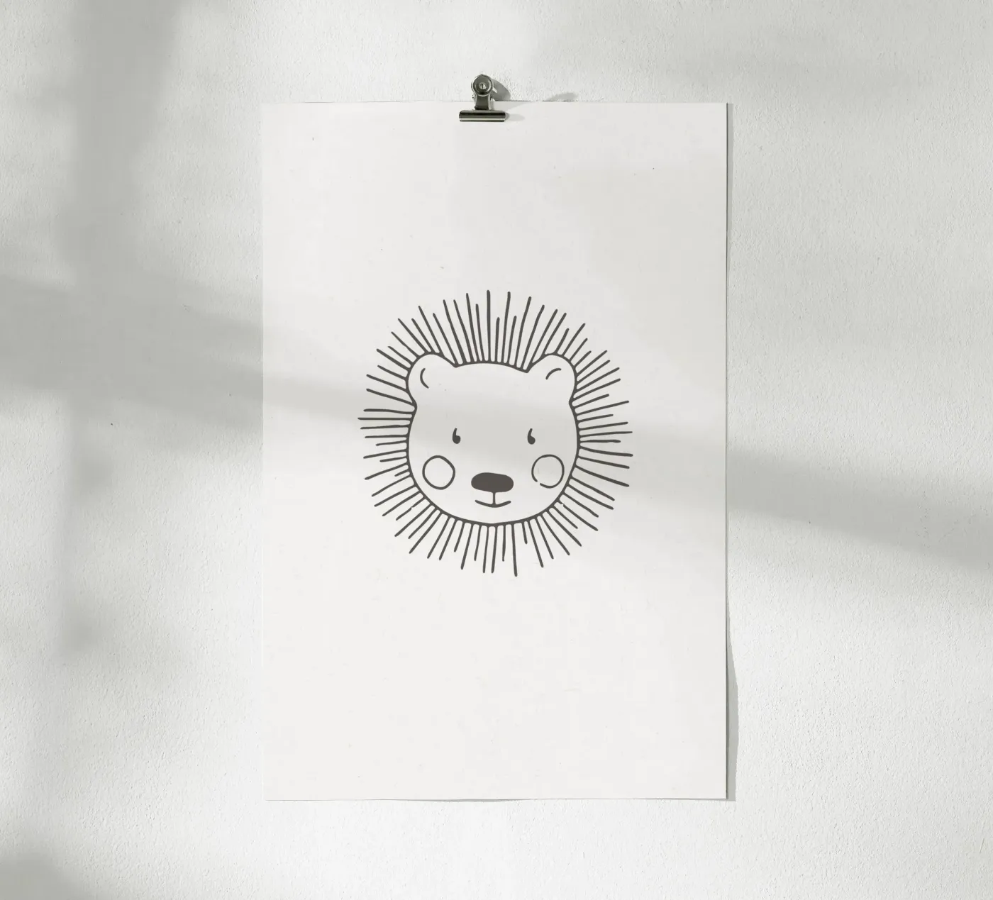 Lion poster van KRUTH DESIGN