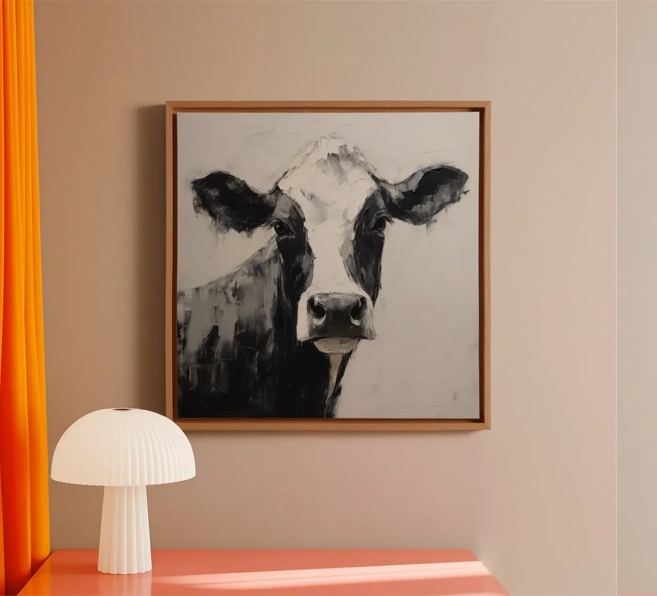 Muurkunst van Imagine canvas met Baklijst van Imagine