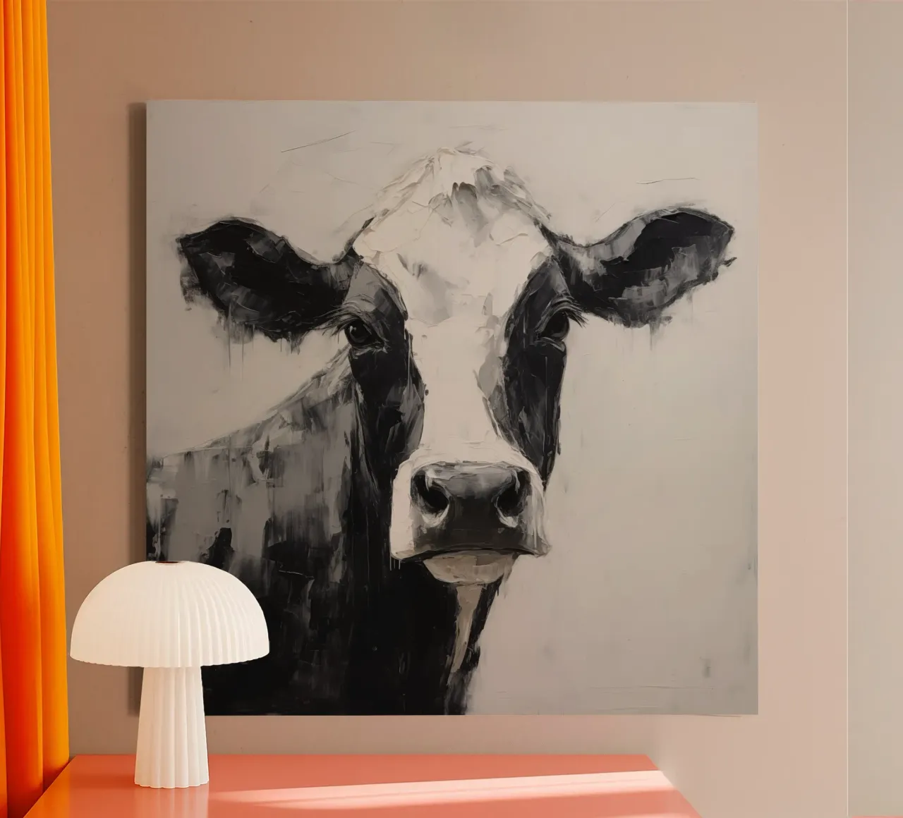 Muurkunst van Imagine canvas met Baklijst van Imagine