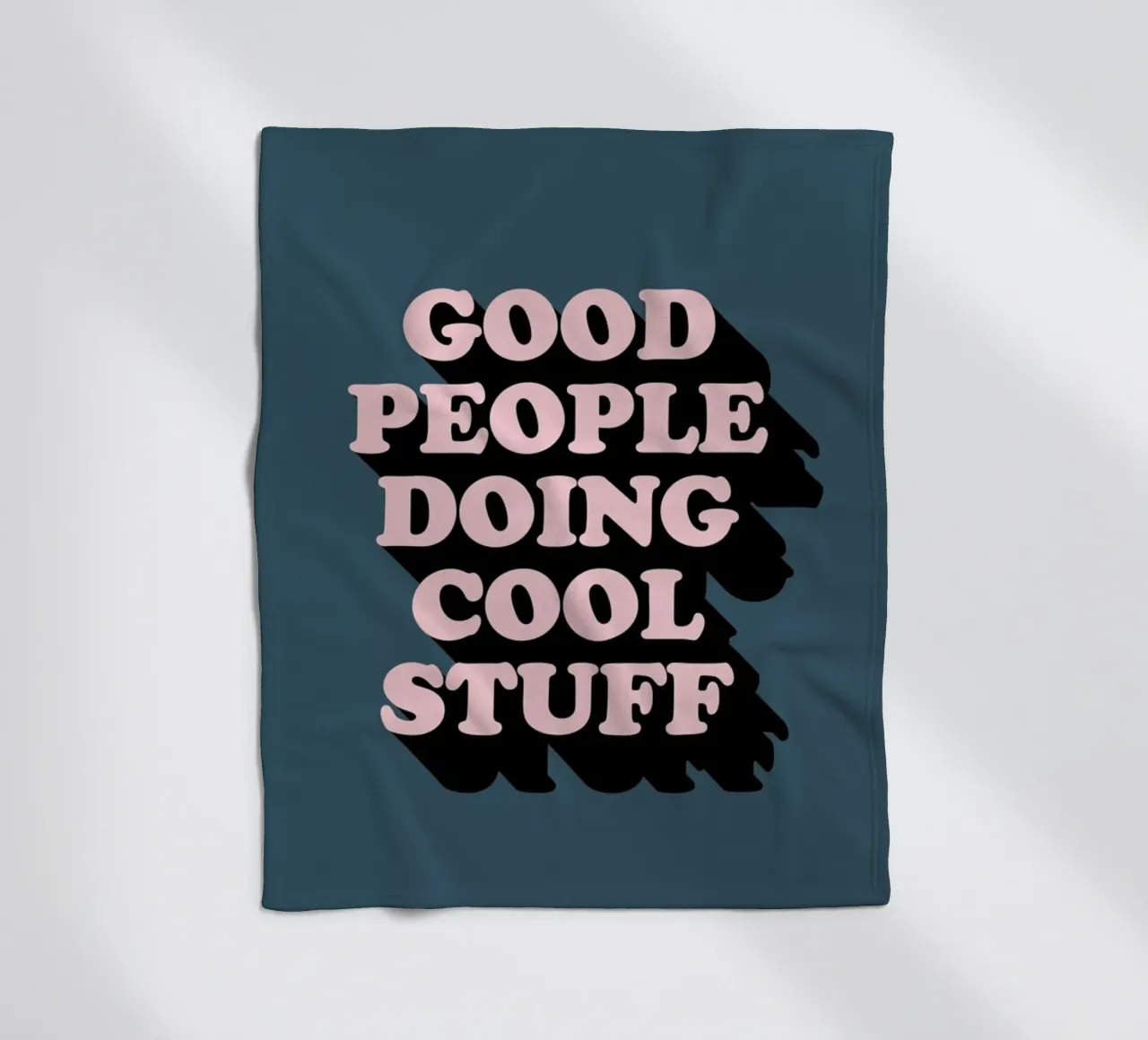 Good People fleece blanket by The Native State
