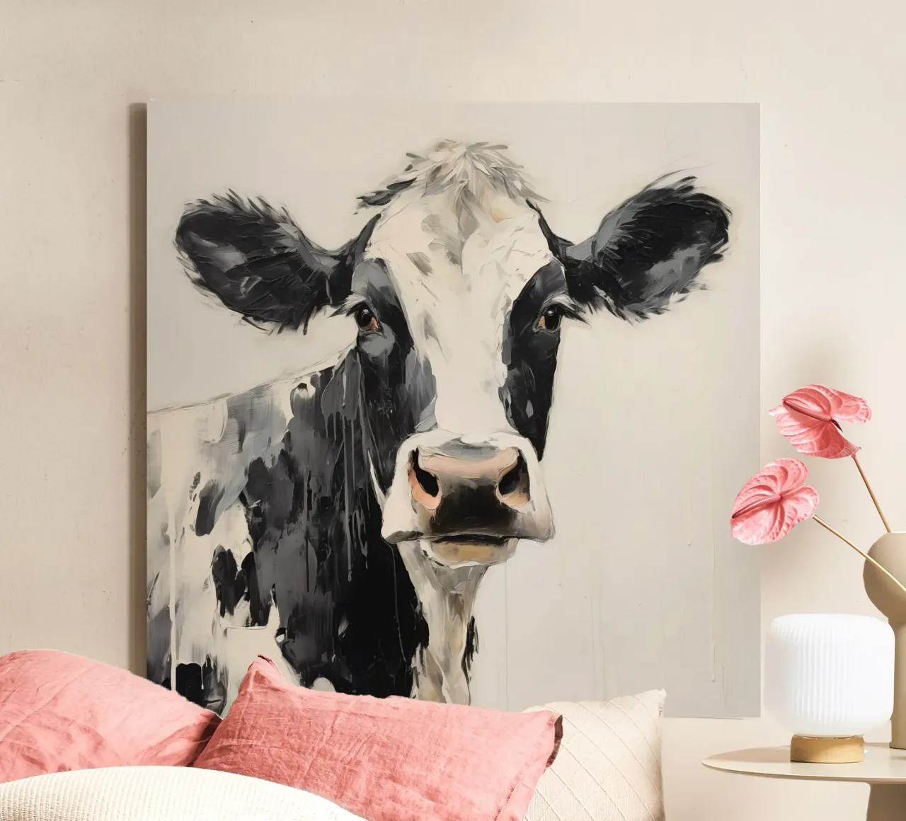 Muurkunst van Imagine canvas met Baklijst van Imagine