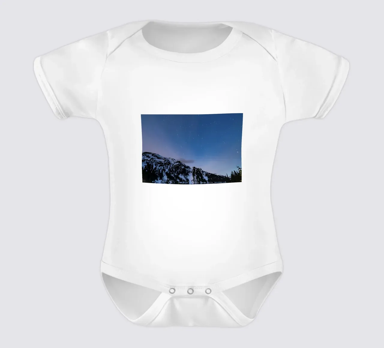 lago riflesso crepuscolare body neonato maniche corte da space words