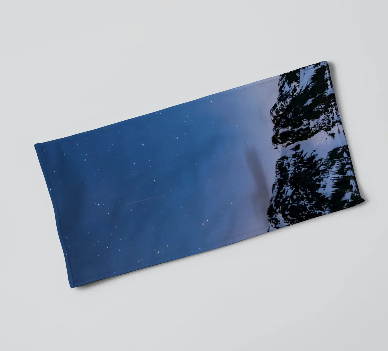 schemering spiegelmeer badhanddoek van space words