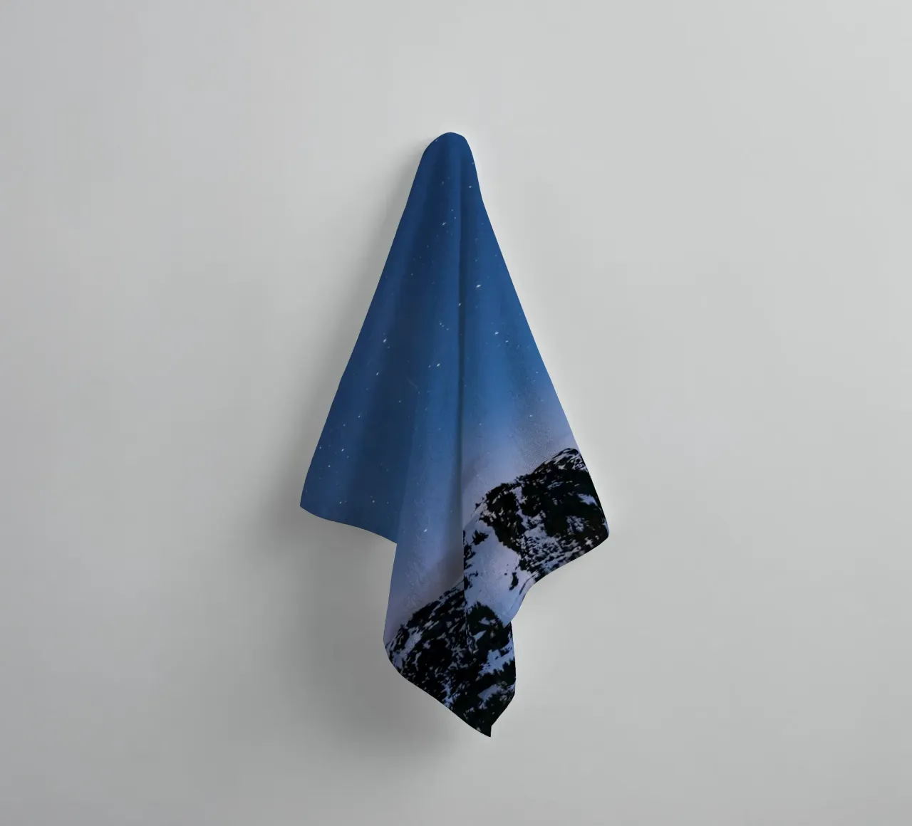 schemering spiegelmeer badhanddoek van space words