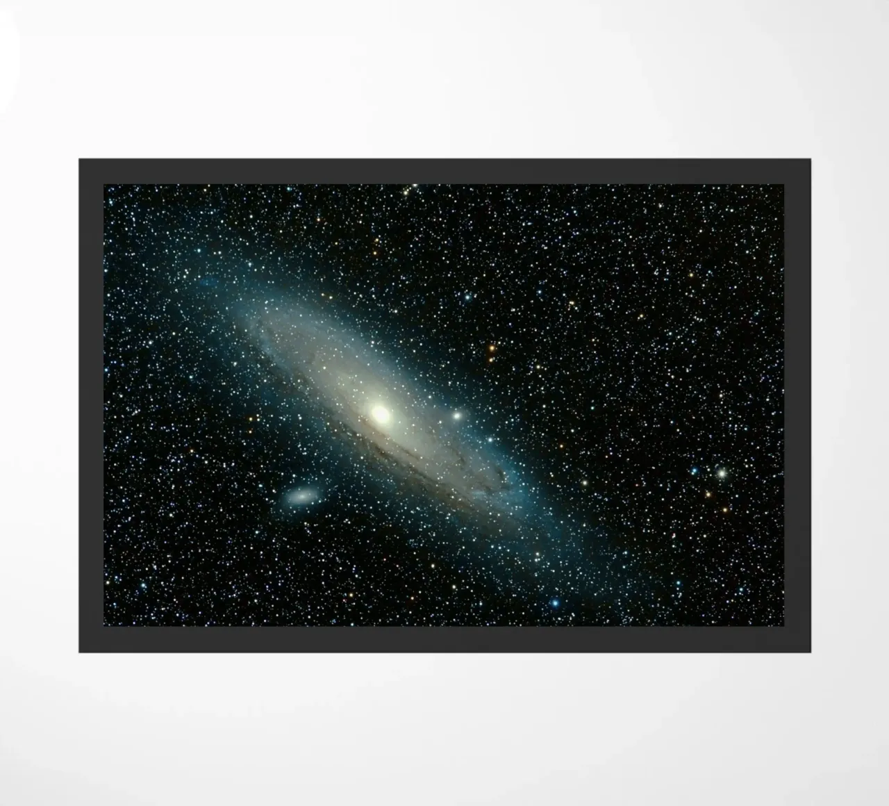 galaxy space stars doormat by space words