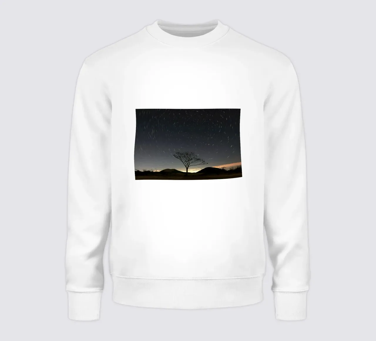 silhouette tree timelapse sweatshirt by space words
