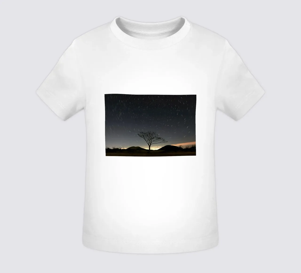 silhouette tree timelapse baby t-shirt by space words