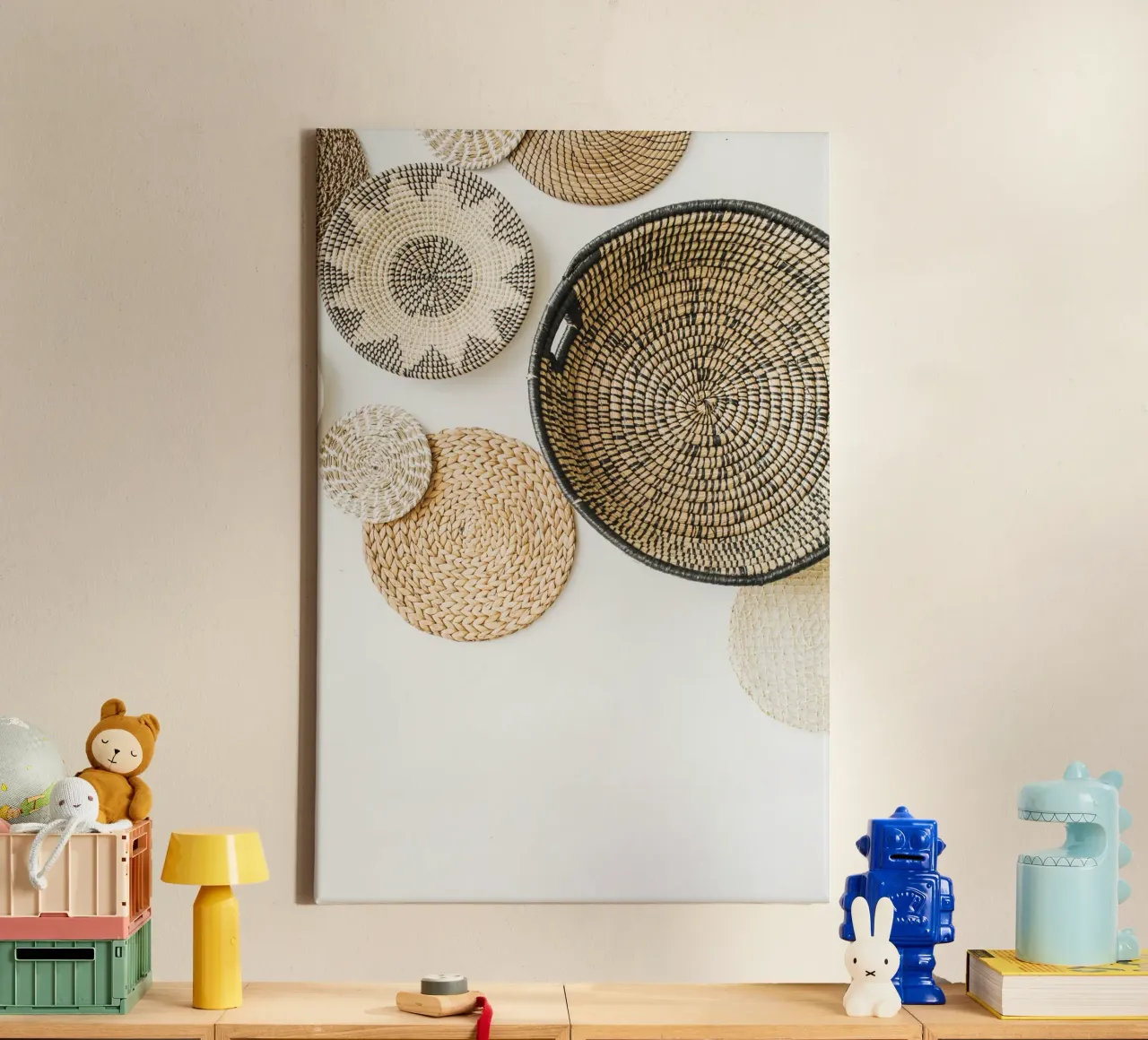 Quiete rustica tela con Cornice a cassetta da PhotoVibe Decor
