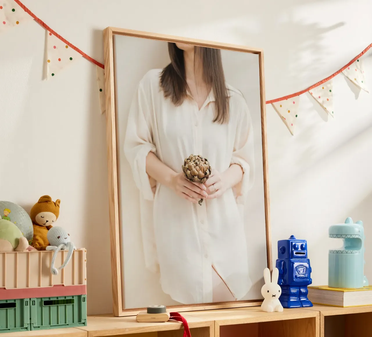 Quiete rustica tela con Cornice a cassetta da PhotoVibe Decor