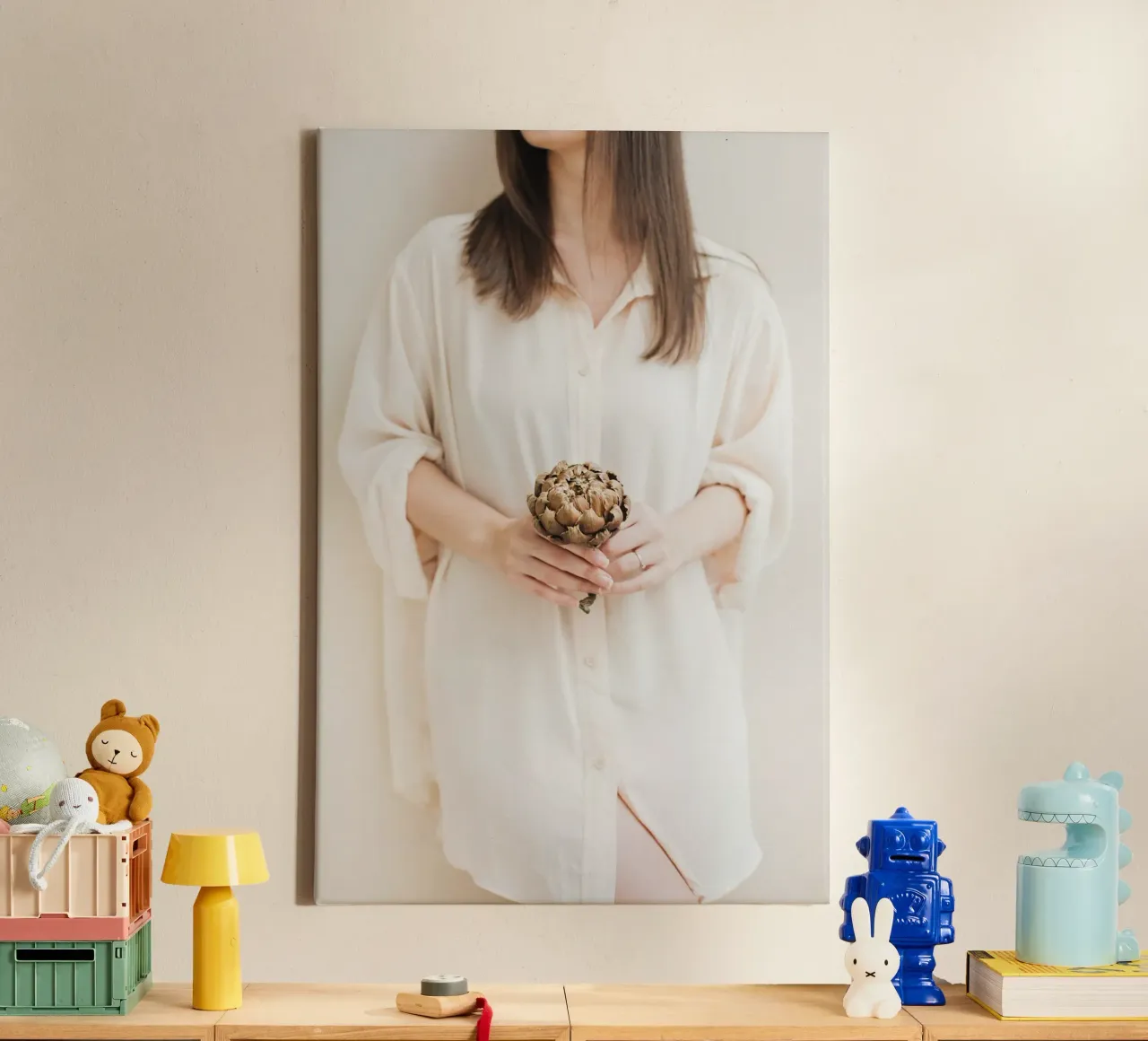 Quiete rustica tela con Cornice a cassetta da PhotoVibe Decor