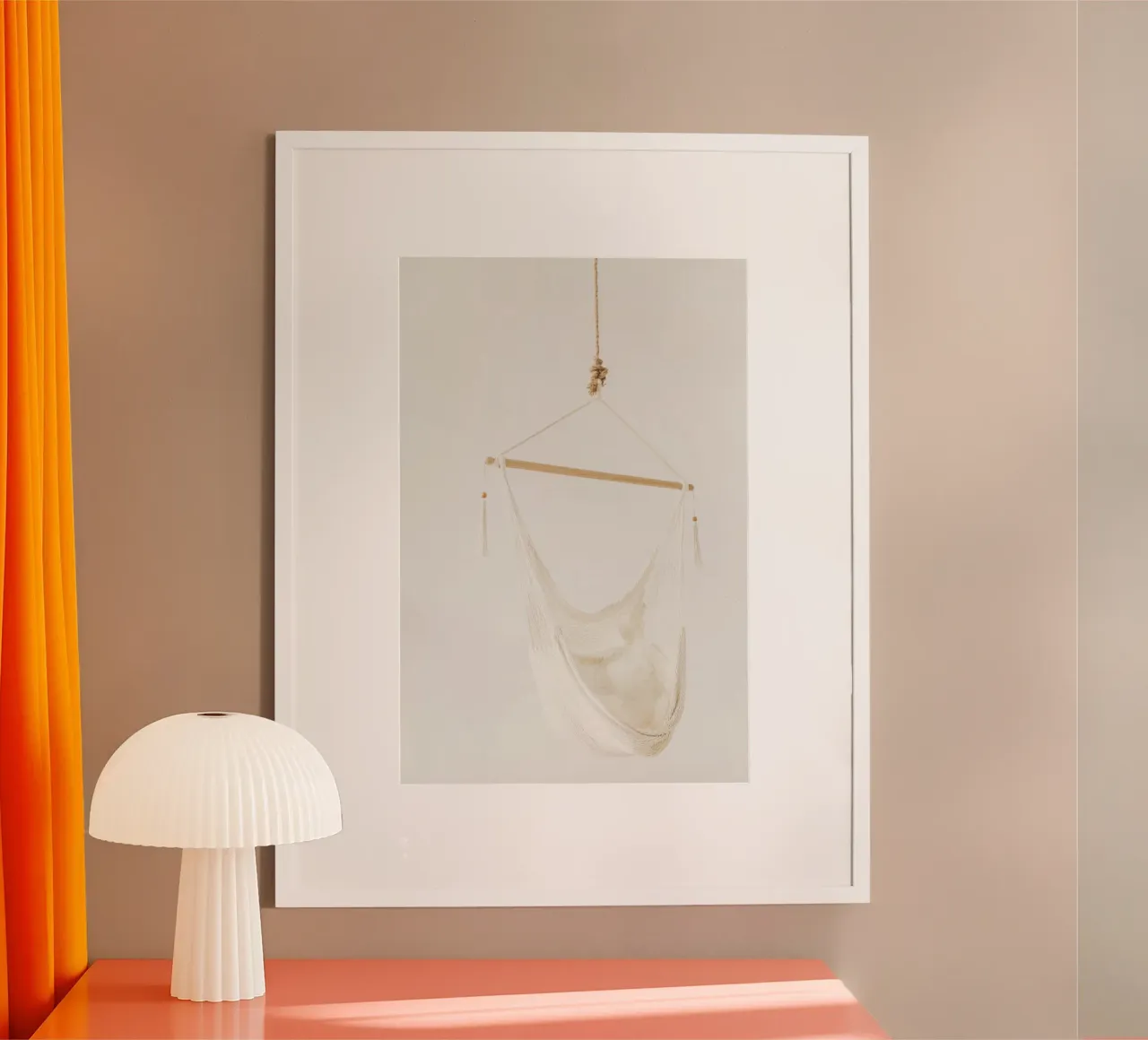 Quiete rustica poster con telaio in alluminio da PhotoVibe Decor