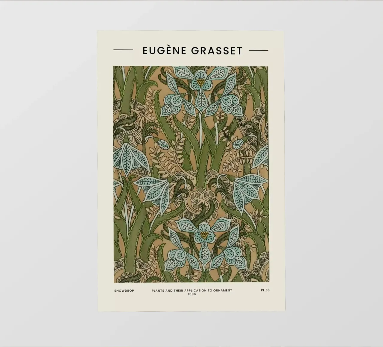 Grasset - Snowdrop pellicola backlit da Vintage by JUNIQE