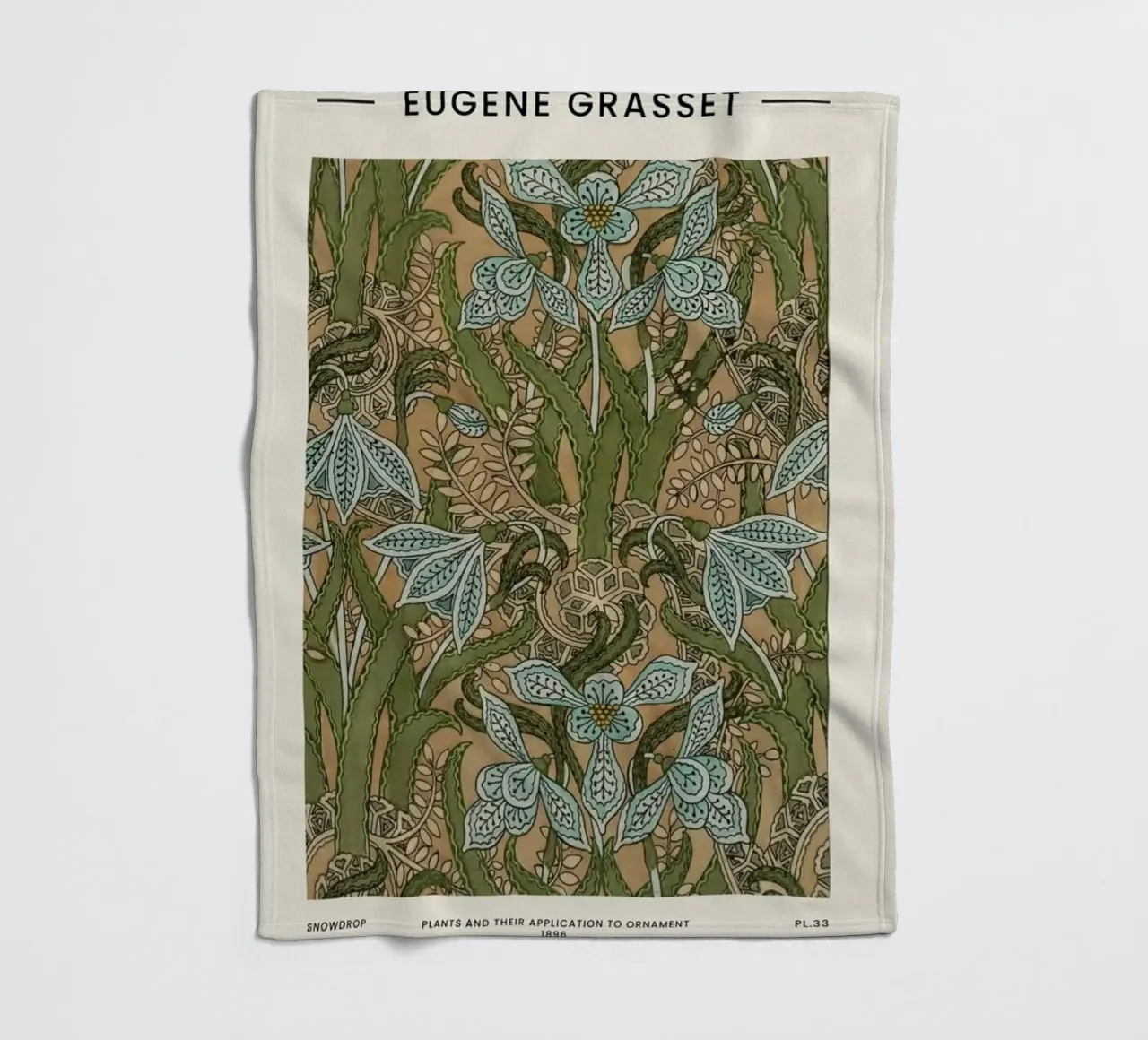 Grasset - Snowdrop coperta in pile da Vintage by JUNIQE