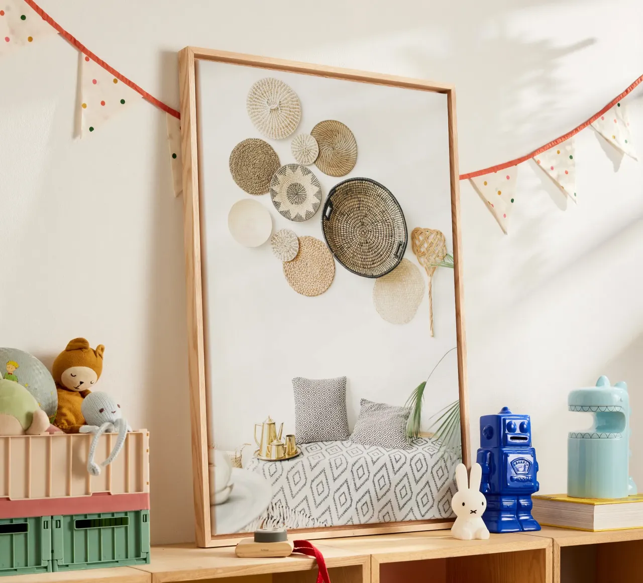 Quiete rustica tela con Cornice a cassetta da PhotoVibe Decor