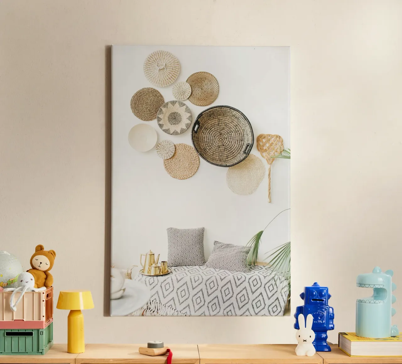 Quiete rustica tela con Cornice a cassetta da PhotoVibe Decor