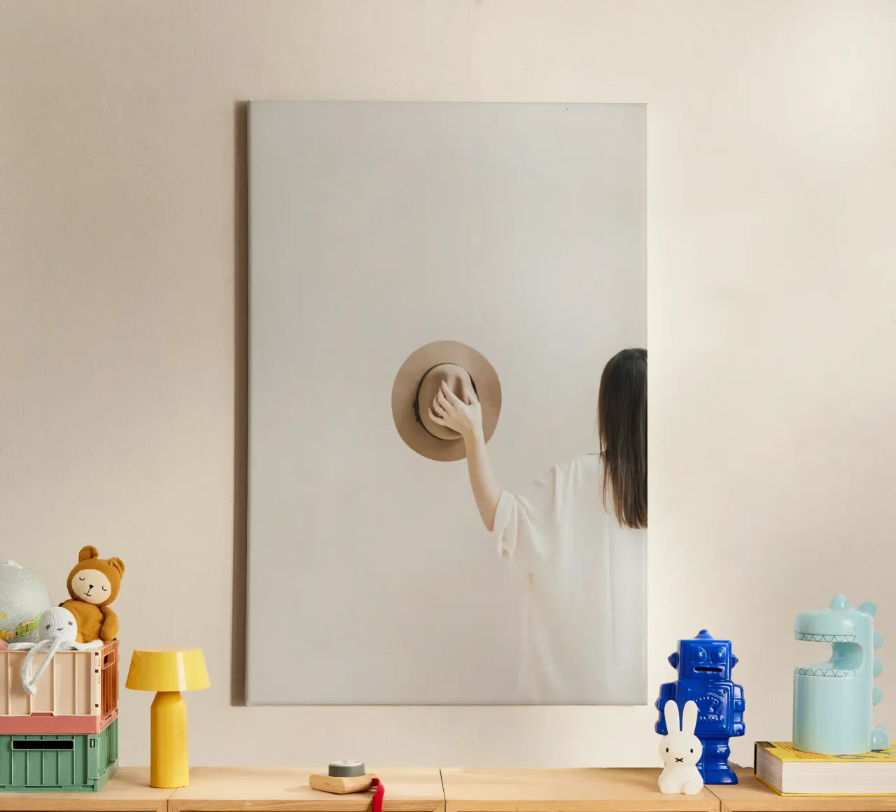Quiete rustica tela con Cornice a cassetta da PhotoVibe Decor