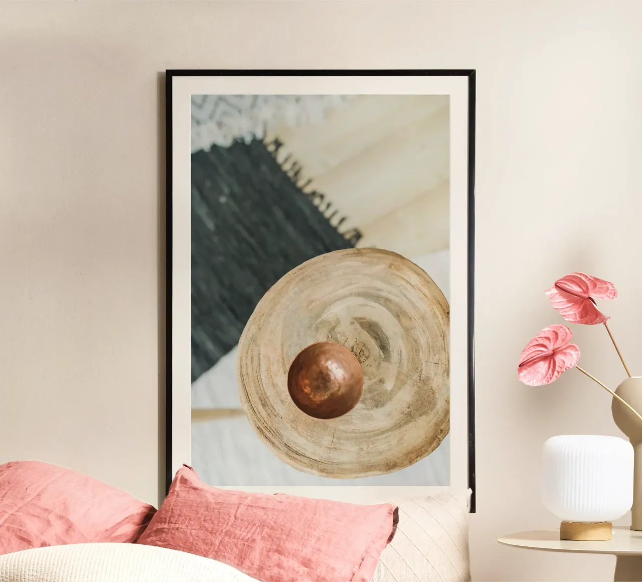 Quiete rustica poster con telaio in legno da PhotoVibe Decor