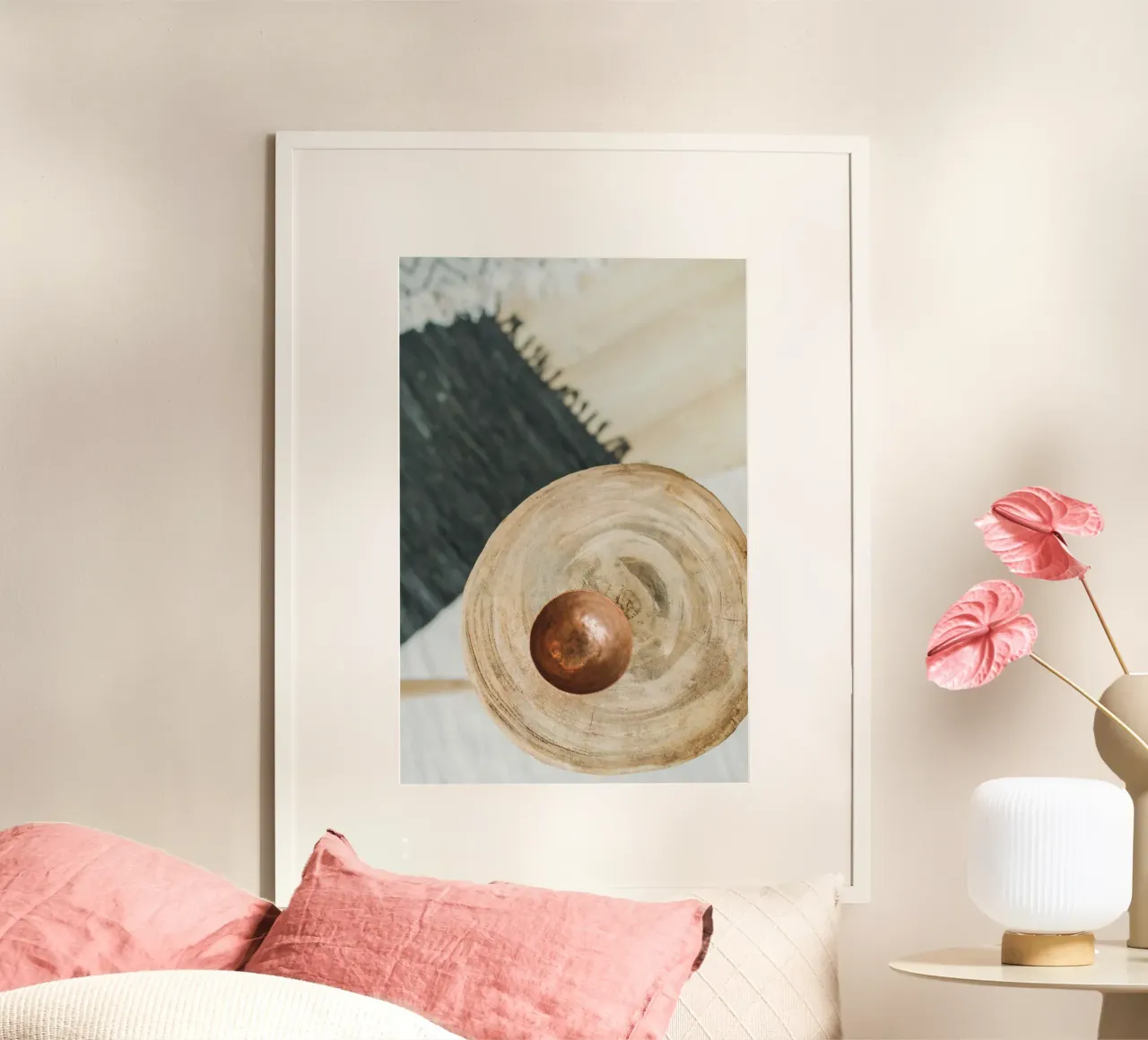 Quiete rustica poster con telaio in legno da PhotoVibe Decor