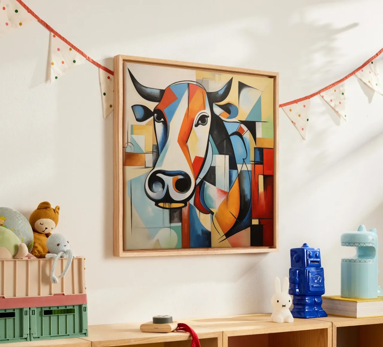Muurkunst van Imagine canvas met Baklijst van Imagine
