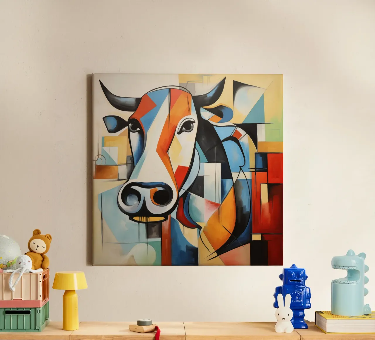 Muurkunst van Imagine canvas met Baklijst van Imagine