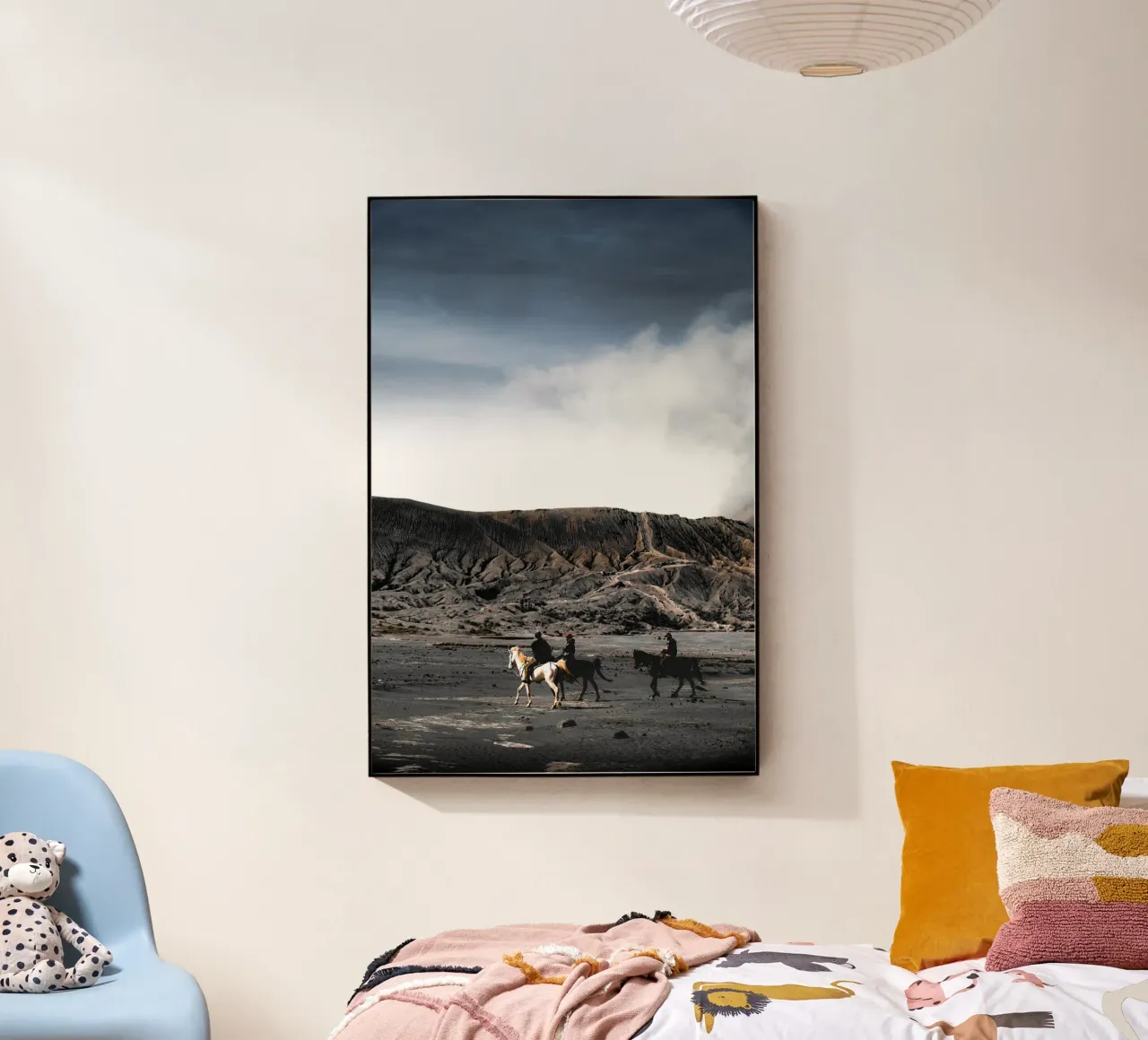 cavalli cavalieri sulla valle plexiglass da Horsire