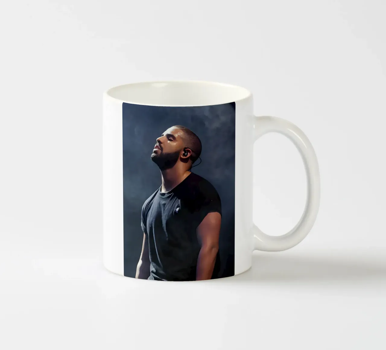 Drake tazza in ceramica da Low poly art