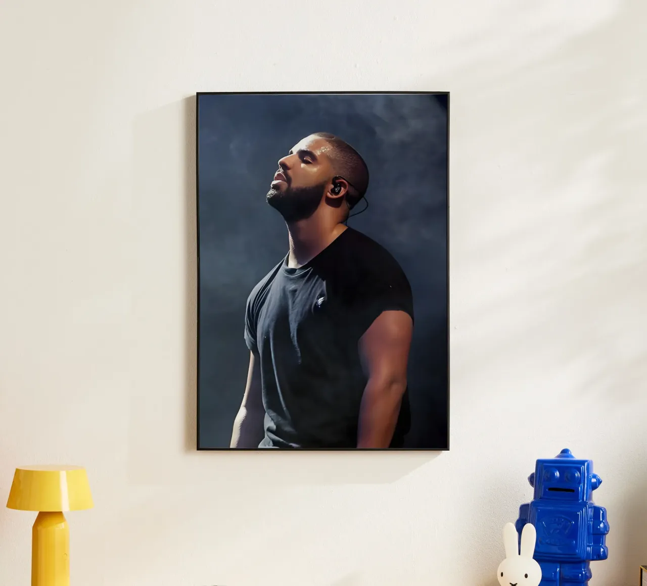 Drake alluminio dibond da Low poly art