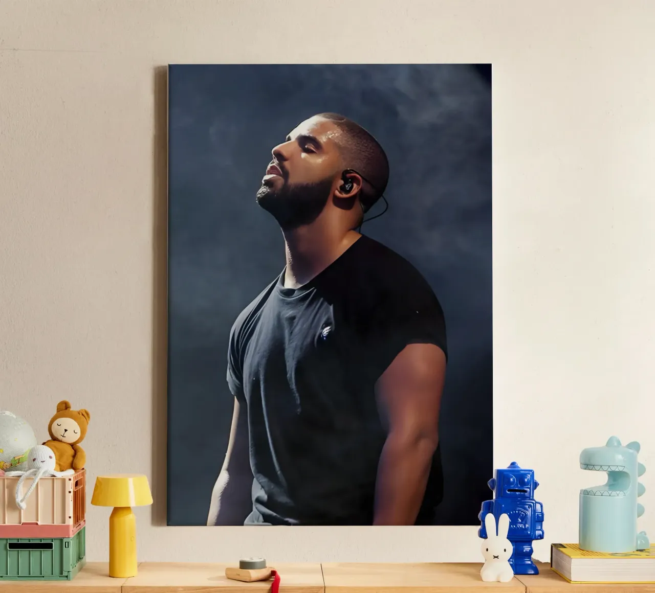 Drake canvas by Low poly art