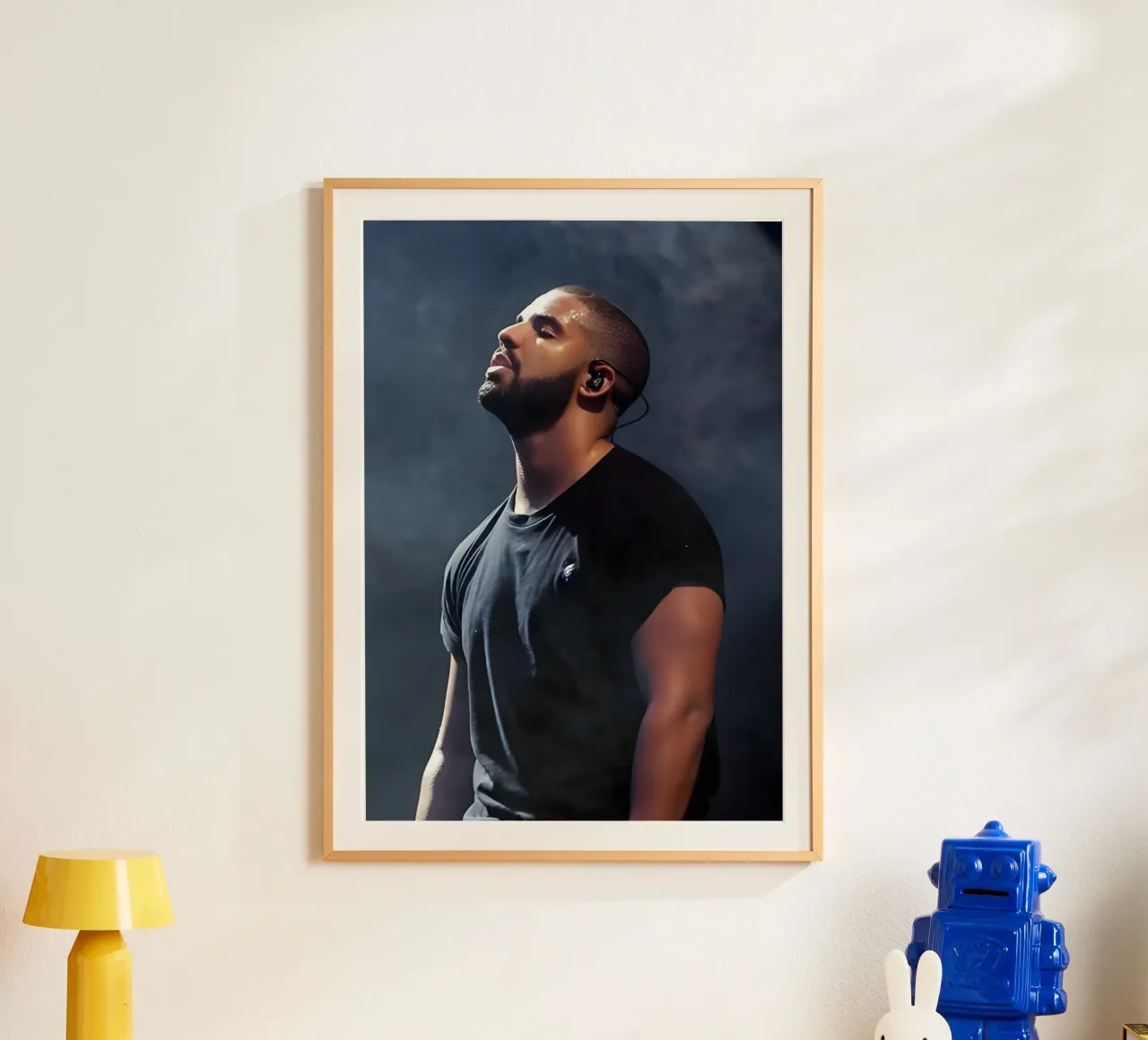Drake carta hahnemühle da Low poly art