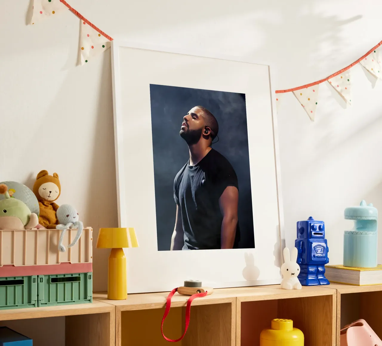 Drake carta hahnemühle da Low poly art