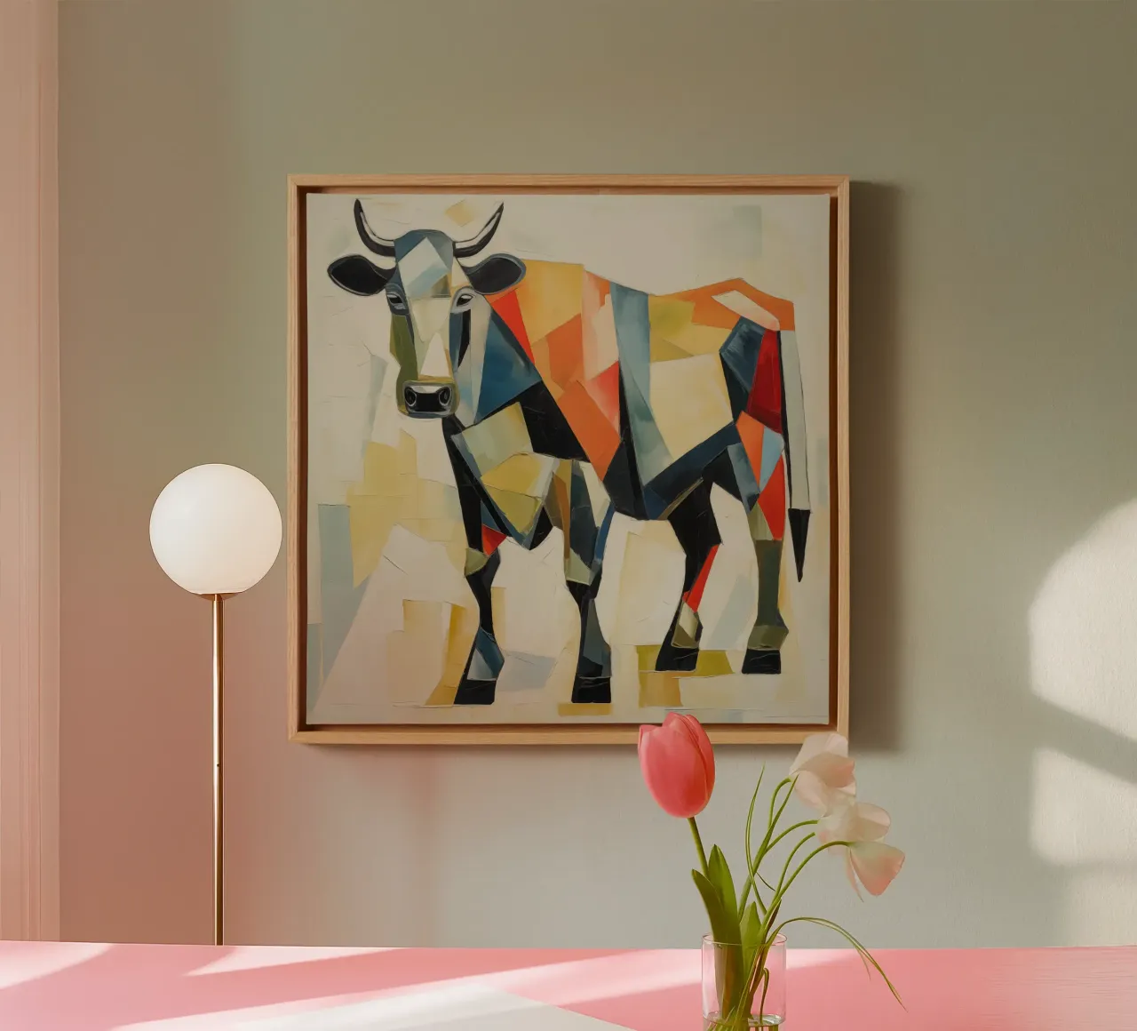 Muurkunst van Imagine canvas met Baklijst van Imagine