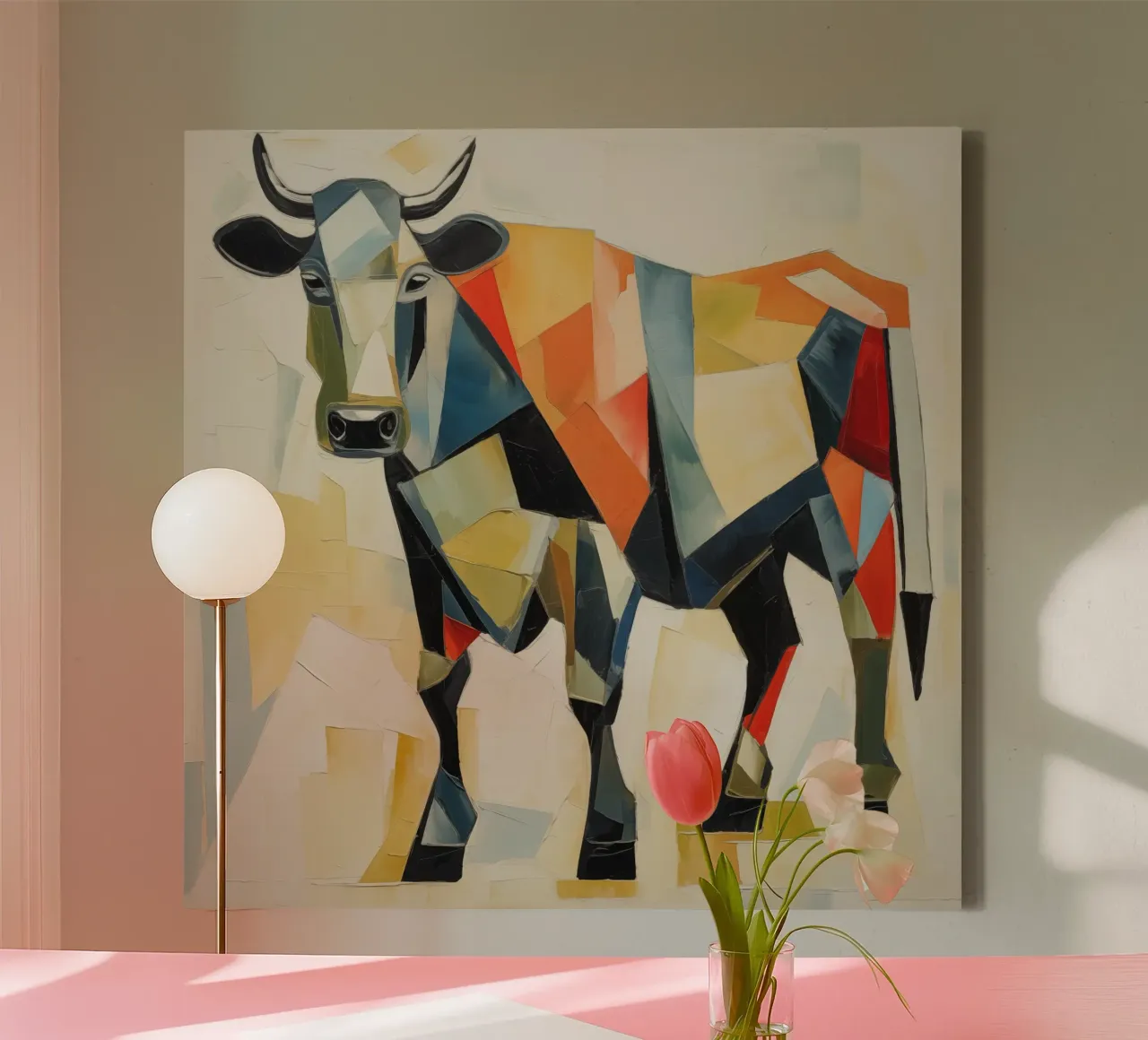 Muurkunst van Imagine canvas met Baklijst van Imagine
