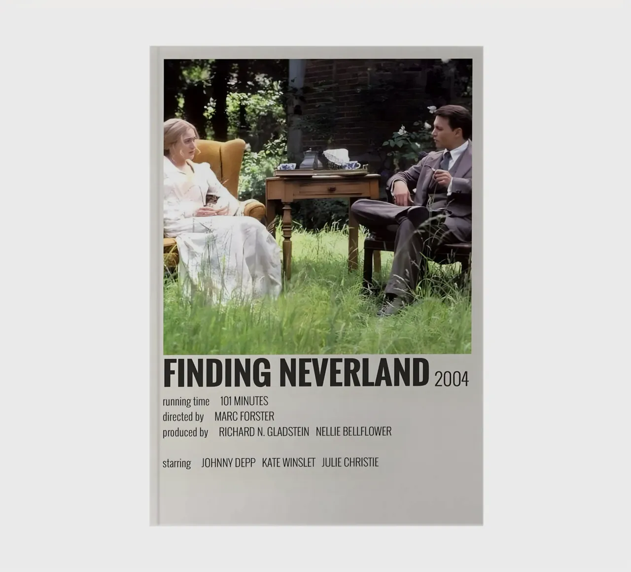 FINDING NEVERLAND 2004 notebook by MVFminimalist
