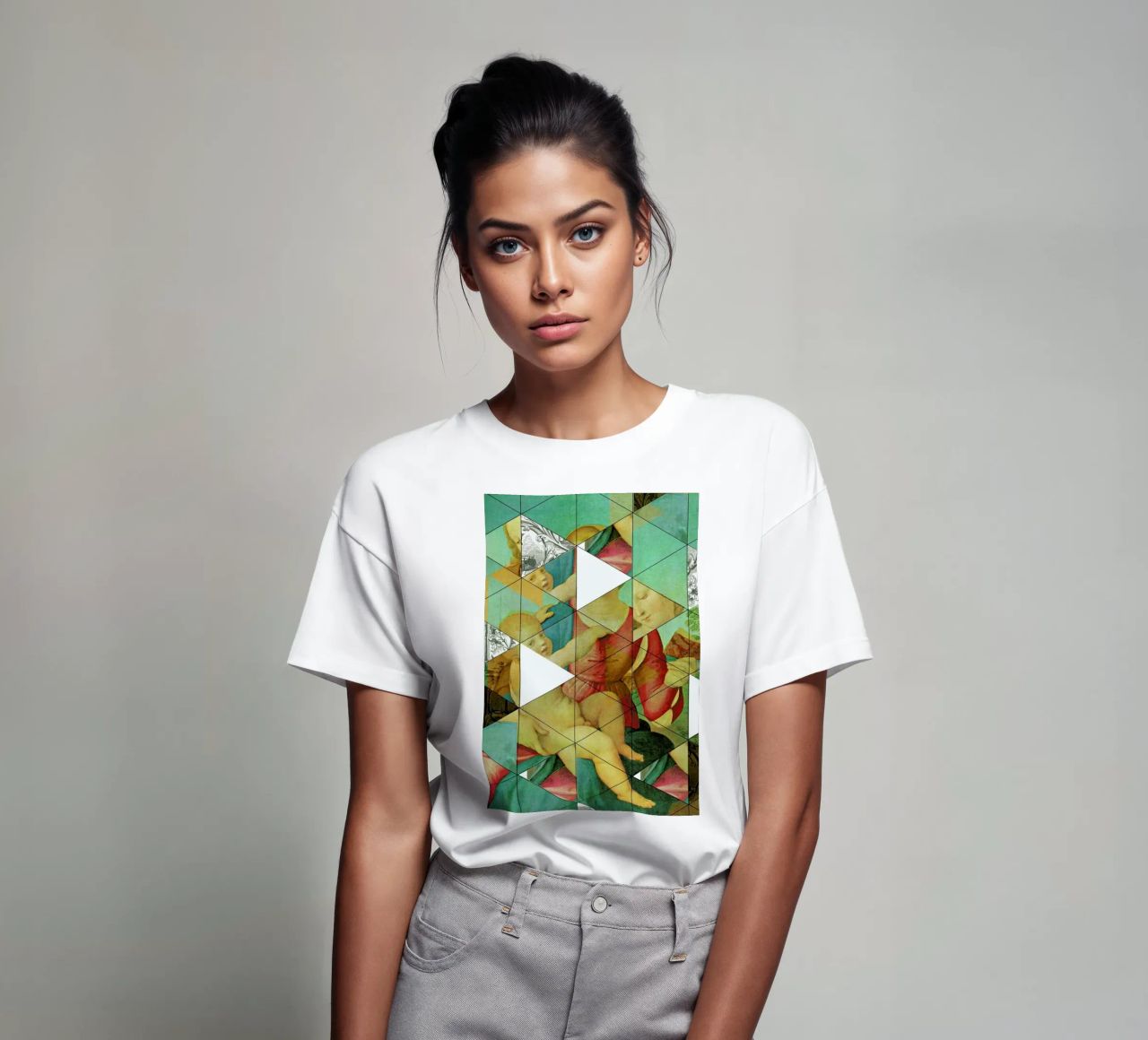 Raphael´s Mother&Child get mixed t-shirt by Marko Köppe