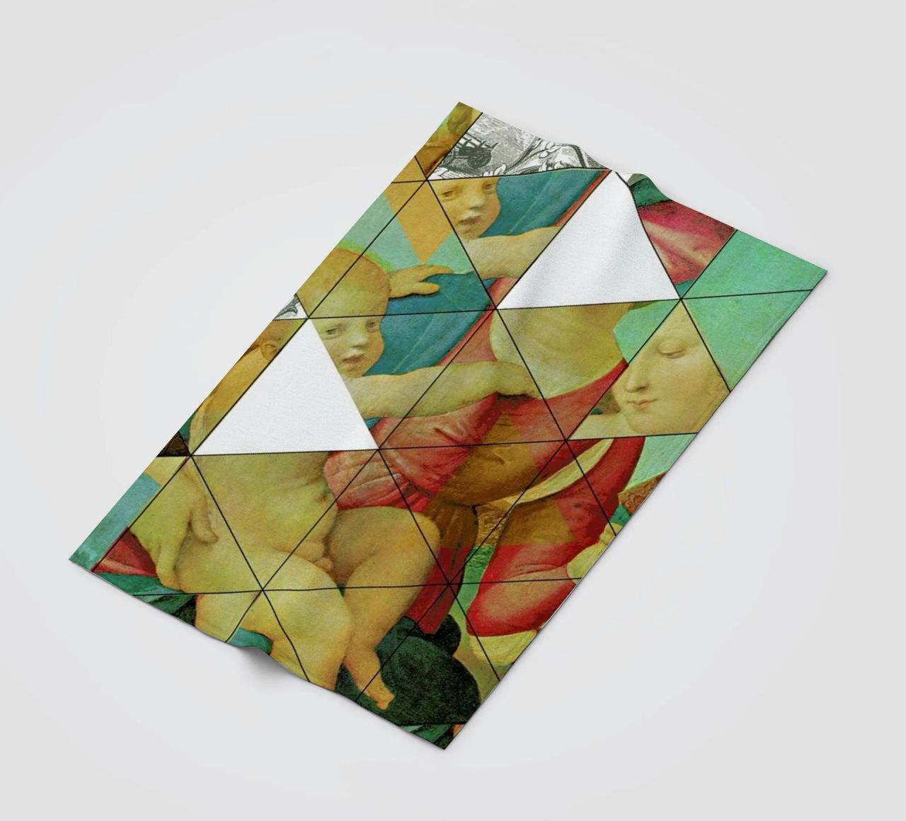 Raphael´s Mother&Child get mixed fleece blanket by Marko Köppe