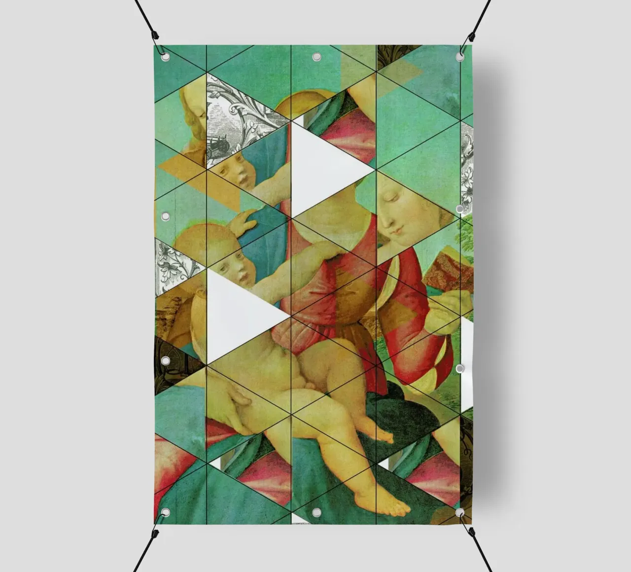 Raphael´s Mother&Child get mixed pvc-zeil van Marko Köppe